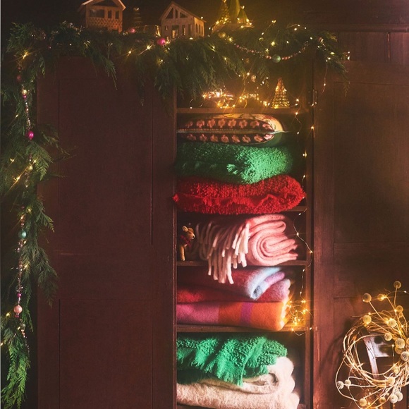 Vintage Pastel Tinsel Traditional Glass Garland - Picture 2 of 16